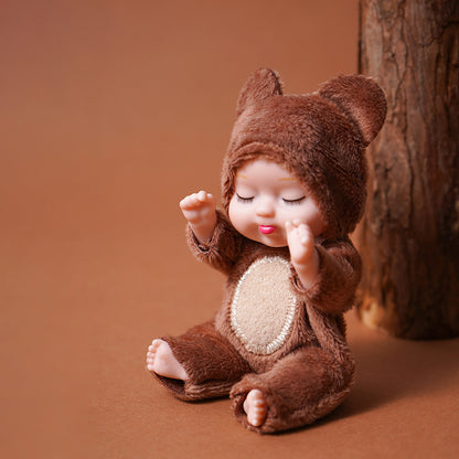 Rebirth doll mini toys cute sleeping toys mini doll birthday gift.