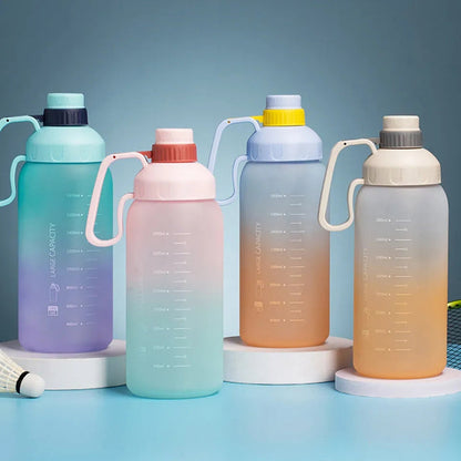Double shade multi color 1800ml water bottle