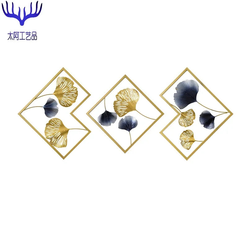 Wall ornaments in set of 3 pieces