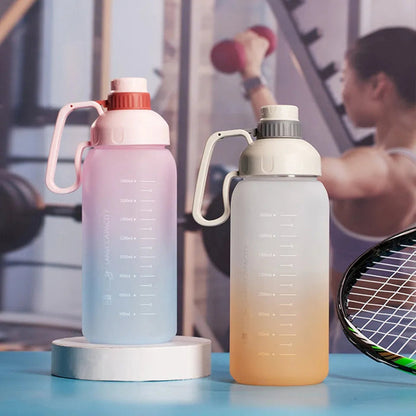 Double shade multi color 1800ml water bottle
