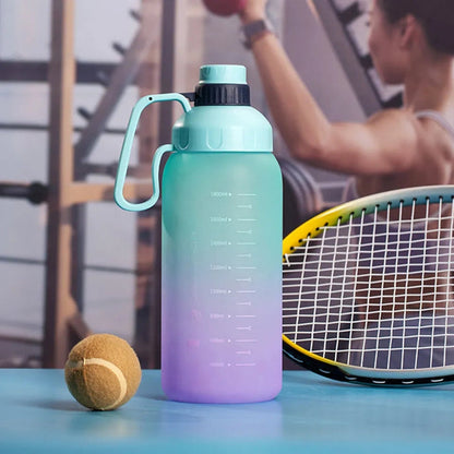 Double shade multi color 1800ml water bottle