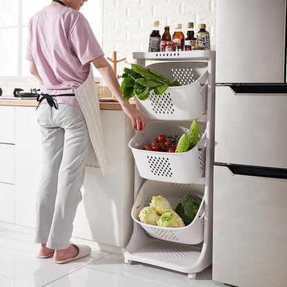 Kitchen vegetables basket stand
