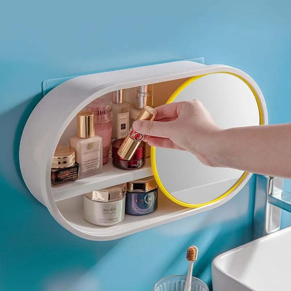 Wall Mounted cosmetics organizer
