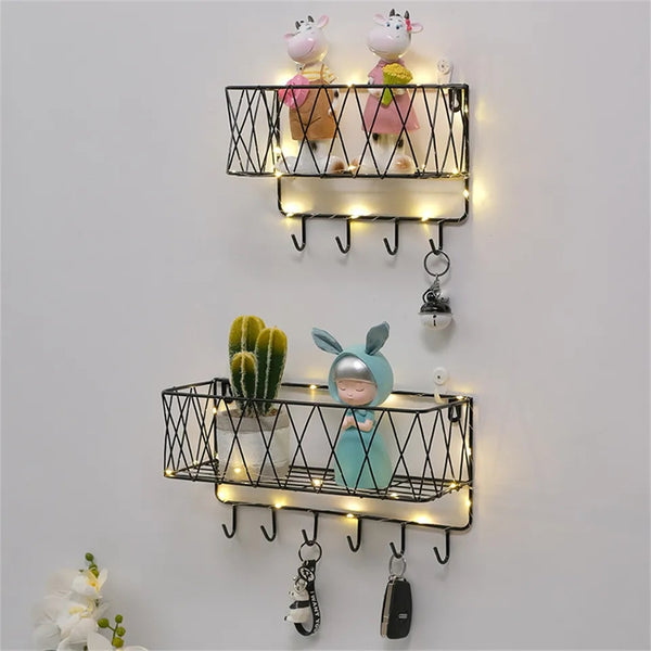 Two in one metallic organizer and key chain holder