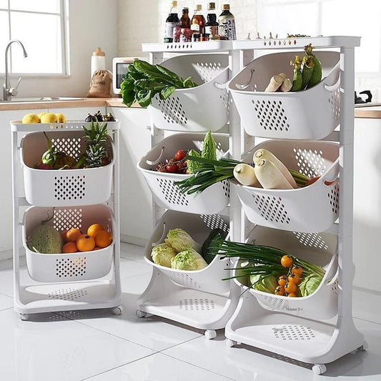 Kitchen vegetables basket stand