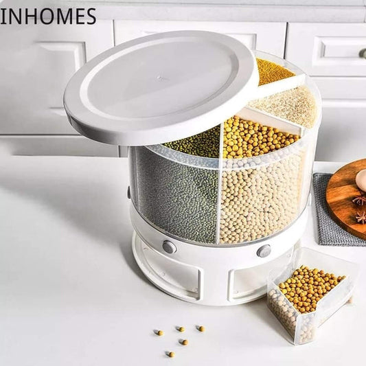 Multi portion cereal container with capacity of 10 kg