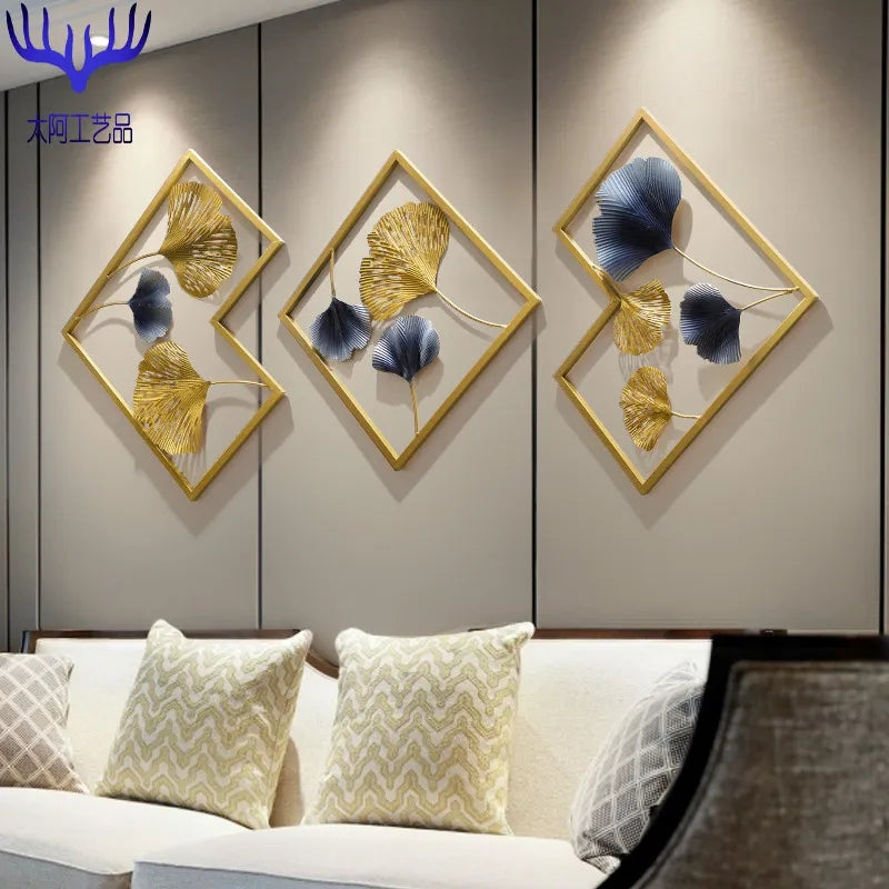 Wall ornaments in set of 3 pieces