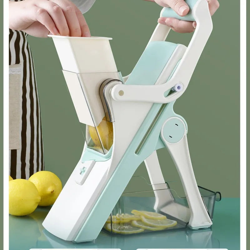 Multi function vegetables cutter and meat slicer