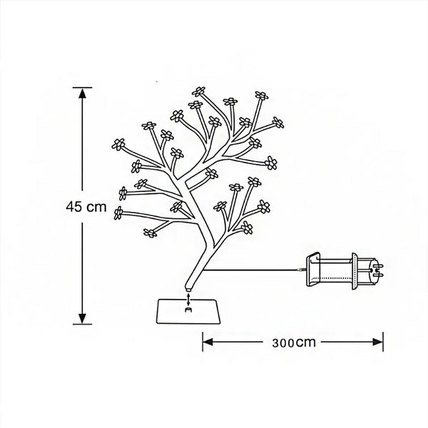 Cherry blossom lamp.