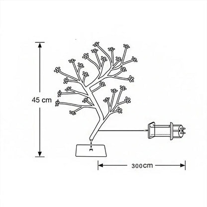 Cherry blossom lamp.