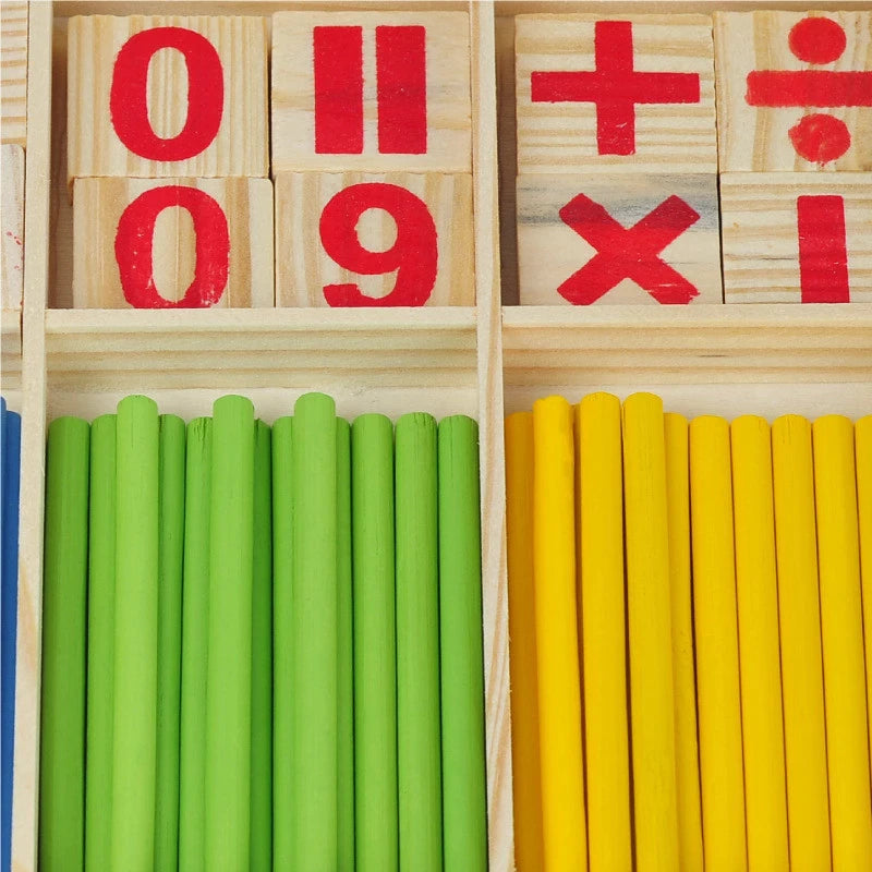 Mathemetics learning educational toy for kids Mathematical equations solving wooden leaning toy