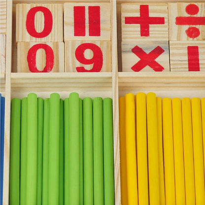 Mathemetics learning educational toy for kids Mathematical equations solving wooden leaning toy