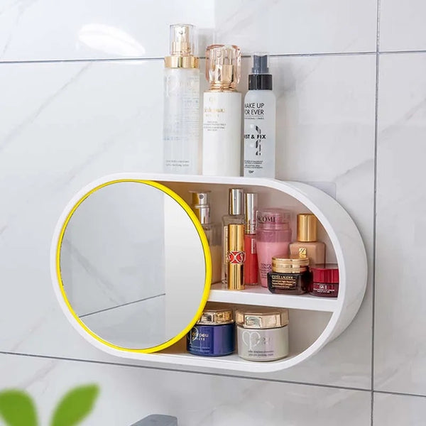 Wall Mounted cosmetics organizer