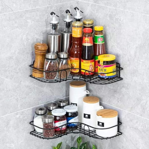 Wall corner shelf for bathroom and kitchen