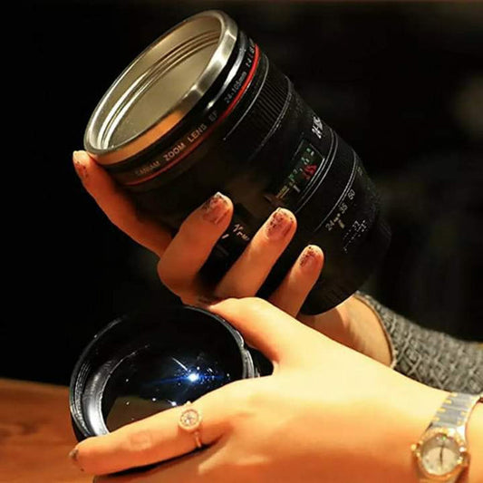 Camera lense mug