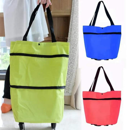 Foldable trawley bag