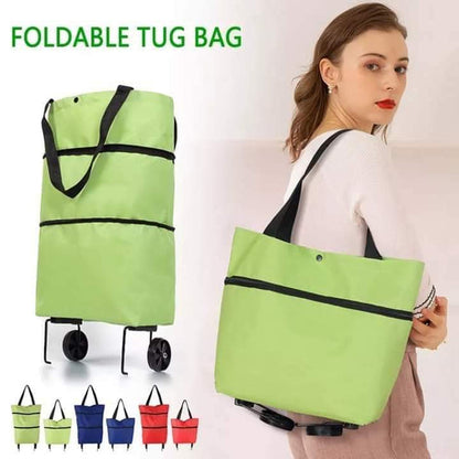 Foldable trawley bag