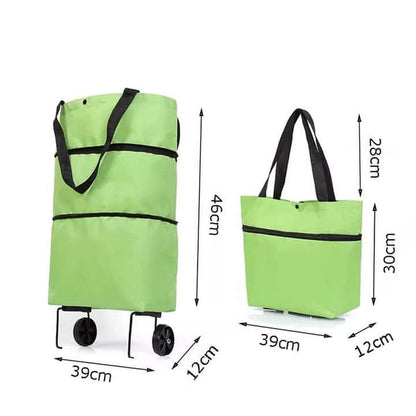 Foldable trawley bag