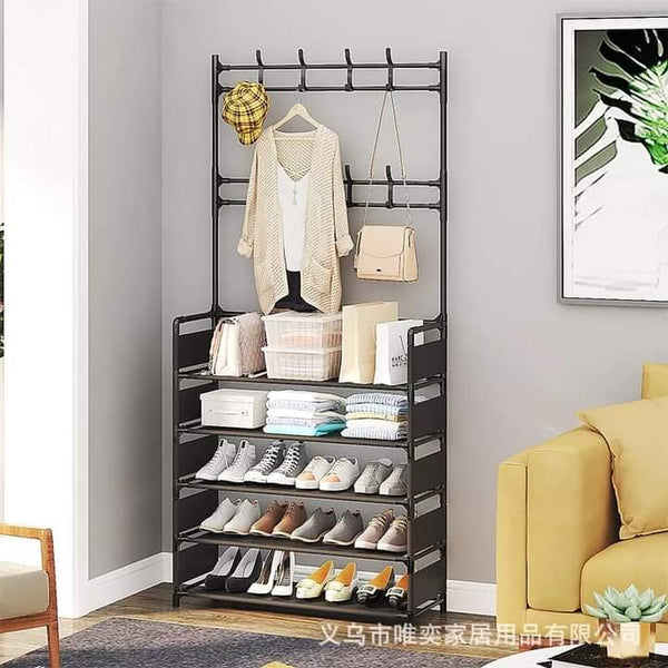 Multifunction shoe rack and hanging holders