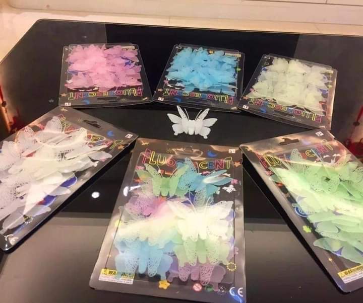 Multi color glowing butterfly