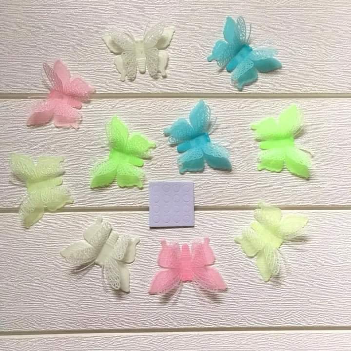 Multi color glowing butterfly