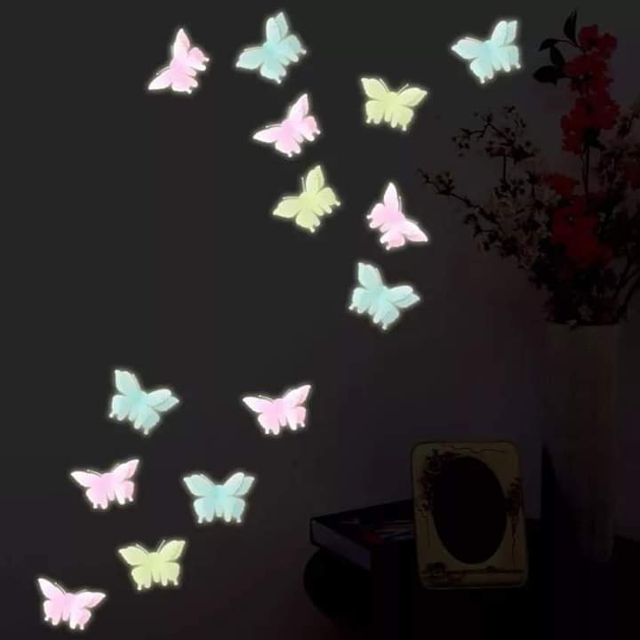 Multi color glowing butterfly