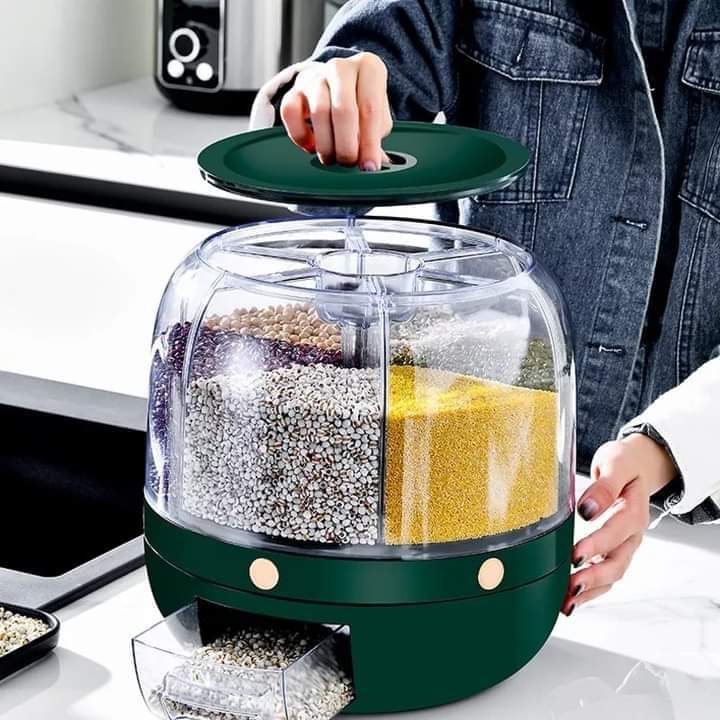 Six Grid rotating Grains container