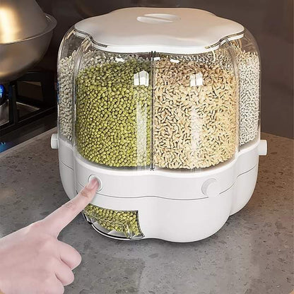 Six Grid rotating Grains container
