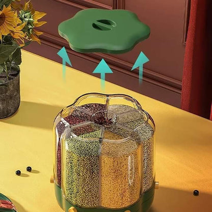 Six Grid rotating Grains container