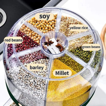 Six Grid rotating Grains container
