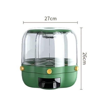 Six Grid rotating Grains container