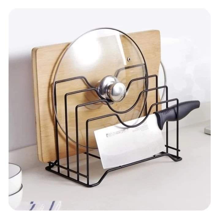 Metallic kitchen accessories holder