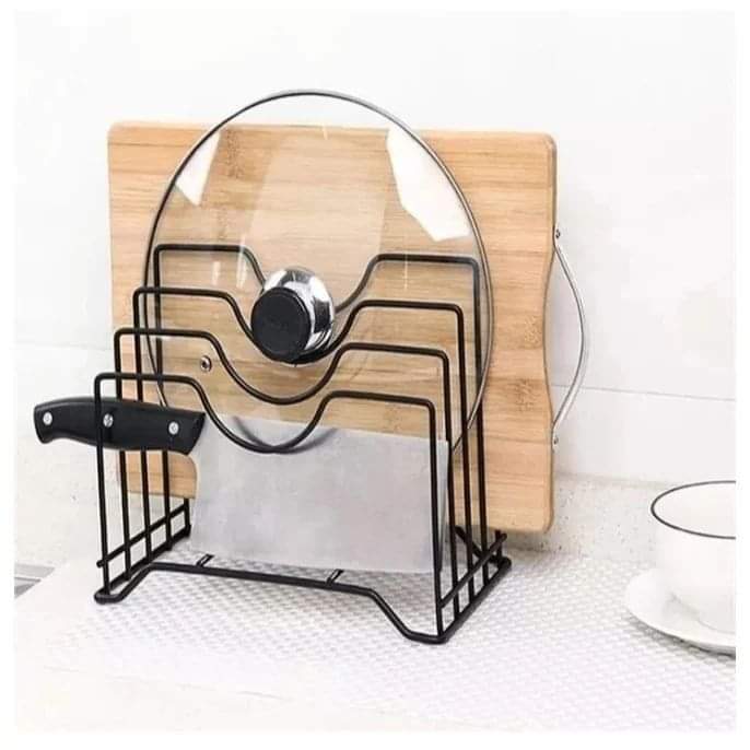 Metallic kitchen accessories holder
