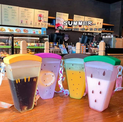Stick ice cream shape water bottle