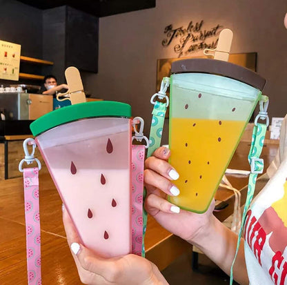 Stick ice cream shape water bottle