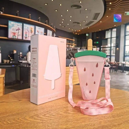 Stick ice cream shape water bottle