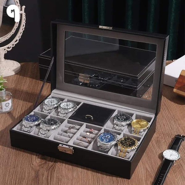 8 watches and jewellery organizer