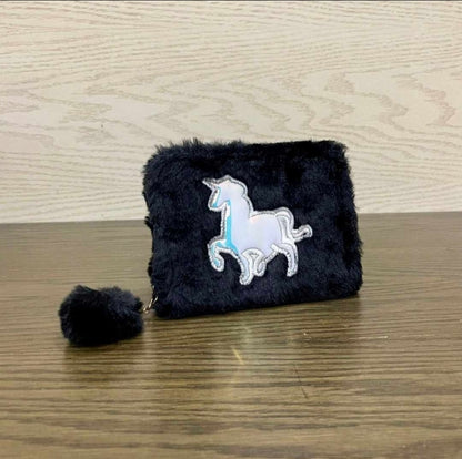 Fur unicorn wallet