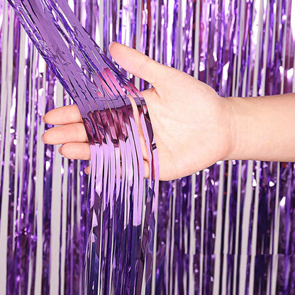 Foil curtain in different colors