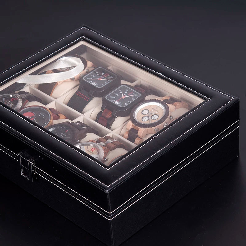 10 Grid Watch organzier in best quality leather material.