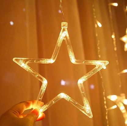Star & Moon Curtain Lights 10ft curtain light