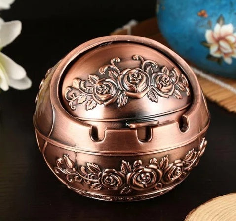 Round Ashtray in building or flower Portable Ash Holder Ash Tray for Outdoor Home Indoor office Use