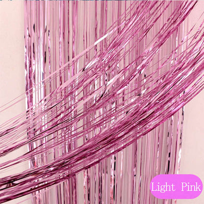 Foil curtain in different colors
