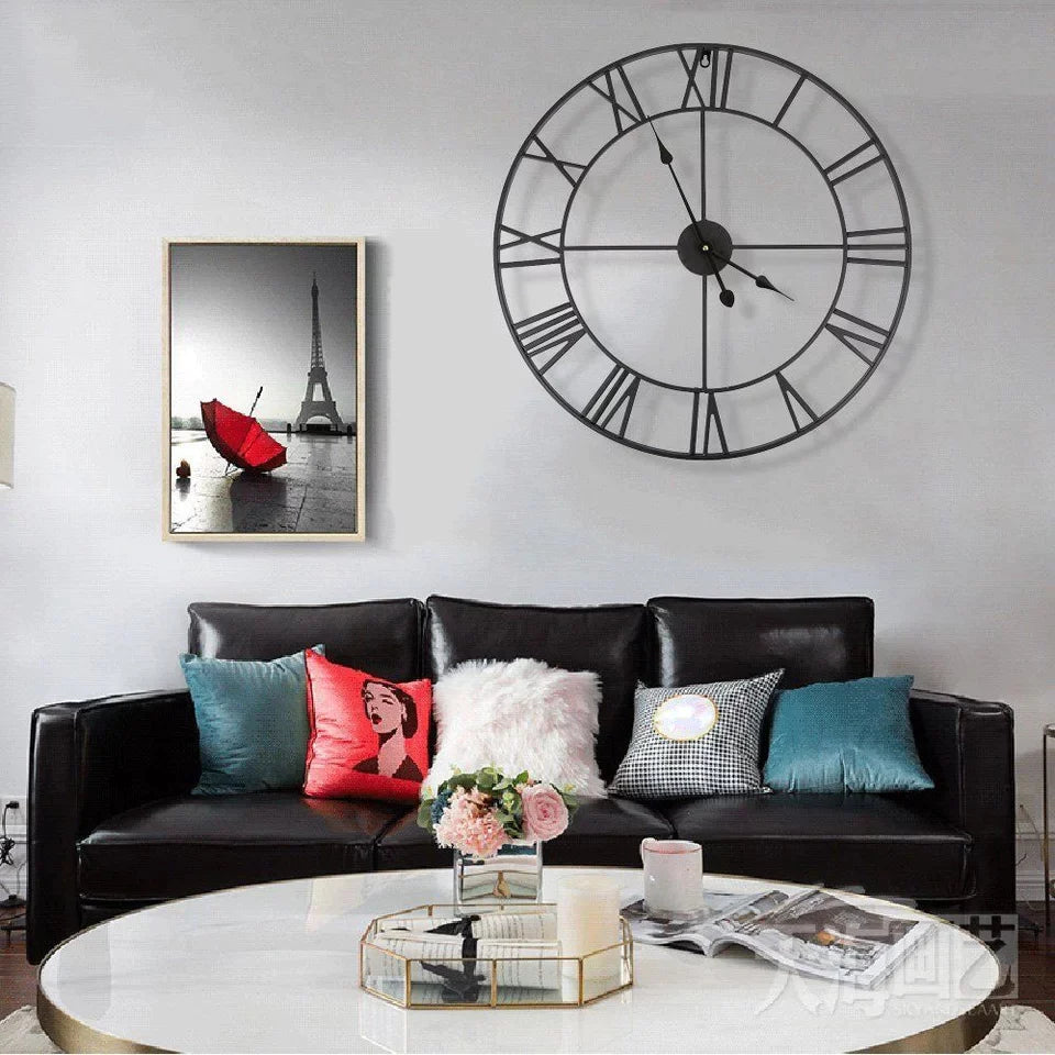 Imported Metallic Roman digit clock
